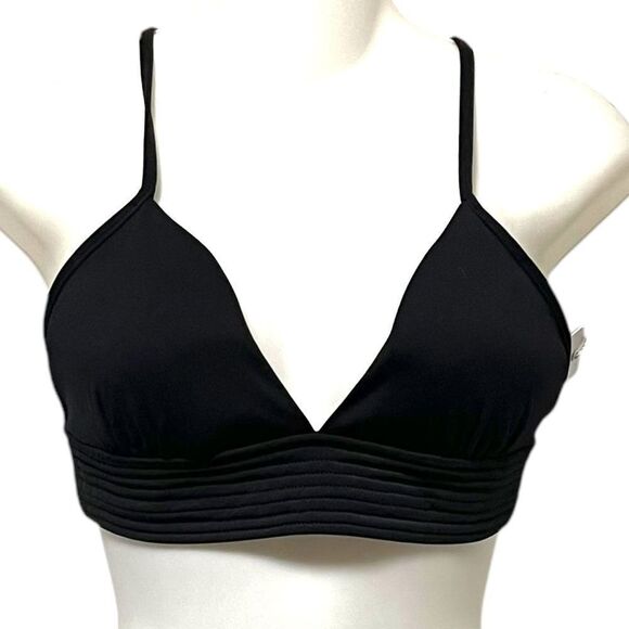 NWT SEAFOLLY Quilted Fixed Tri Bikini Swim Top 8 - Picture 2 of 9